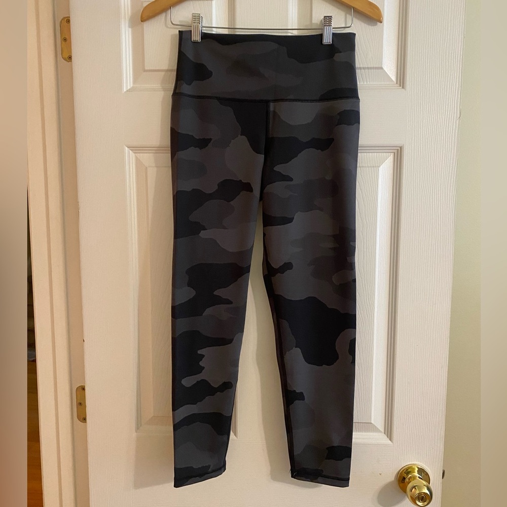 Two Pair Aerie Camouflage Leggings: blue and black - Picture 5 of 8